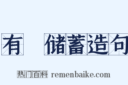 有奬储蓄造句是什么意思的图片